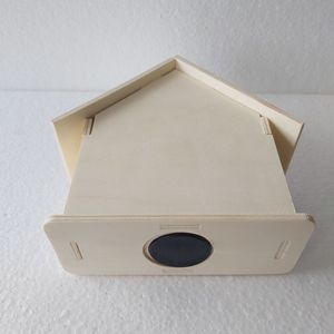 Handmade <span class=keywords><strong>Bird</strong></span> House Hình Dạng Hộp Gỗ Dán Cho Con Heo Đất Ngân Hàng - Product Image 4
