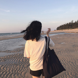 Bán Buôn Chất Lượng Hàng Đầu Màu Đen Lớn <span class=keywords><strong>Canvas</strong></span> Tote <span class=keywords><strong>Bag</strong></span> Bông Túi Mua Sắm Bãi Biển Tote <span class=keywords><strong>Bag</strong></span> Với Tùy Chỉnh In Logo - Product Image 2