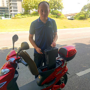 電動スクーター48vトレッキング男電動スクーターリアハブ大人用長距離50km - Product Image 3