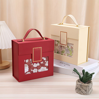 Boîtes à cadeaux de mariage portables personnalisées en gros, boîtes à cadeaux de mariage de haute qualité, ensemble de boîtes pliantes magnétiques pour les fêtes avec poignée