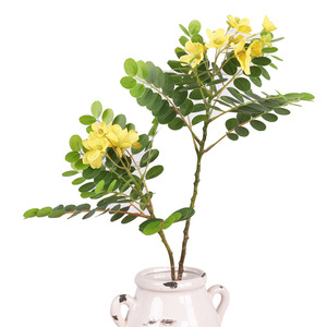 Rama de Flor de Acacia Amarilla Artificial, Flor de Seda de Alta Simulación, Decoración para el Hogar, Accesorios para Exteriores - Product Image 3