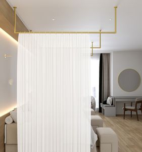 Prezzi di fabbrica tende oscuranti salone di bellezza cubicolo protezione Privacy solido isolamento acustico tende ingegneristiche - Product Image 2