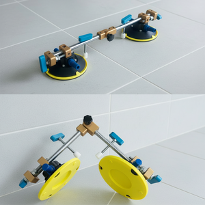 Couture de granit réglable Double tige simple avec ventouse sous vide de 6 pouces pour outil à main de carreaux de verre de granit - Product Image 3