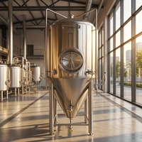 Cuve de brassage horizontale 1000L - Cuve brillante en acier inoxydable à double enveloppe pour la maturité de la bière