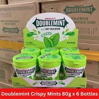 JST0023-80g Chewing-gum croquant à la menthe citronnée, cœur moelleux, emballage en bouteille, bonbons pour une haleine fraîche, OEM