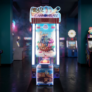 Pirate Cannonball Arcade <b>Machine</b> Coin Operated <b>Amusement</b> Equipment Interactive Muzzle Swinging Ball Drop Lottery Kids Game - Product Image 5