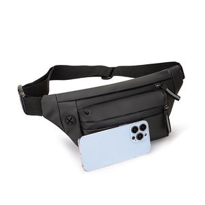 Bolso de cintura para hombre Cross Border, gran capacidad, resistente al agua, resistente al desgaste, para uso diario, con revestimiento de color sólido - Product Image 1