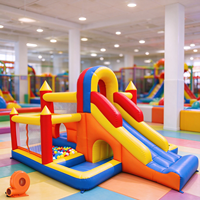 Château gonflable d'extérieur avec piscine Oxford, château gonflable combiné pour usage domestique, maison gonflable avec souffleur d'air