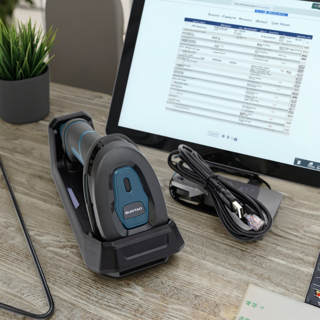 GUOTAO Factory Outlet J15 Series QR Code Support Scanner Gun Fungible DS4678 1D 2D Handheld Imager Wireless USB Barcode Scanner