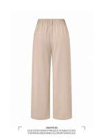 Pantalon plissé décontracté taille haute ample à jambe large uni pour femme, idéal pour le bureau au printemps