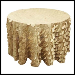Nappe brodée classique européenne en trois dimensions, motif pétale de caméléon, en polyester - pour fournitures promotionnelles de fête - Product Image 3