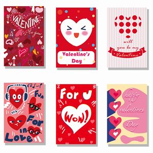 Set di 6 biglietti di auguri con busta essere il mio San Valentino felice san valentino - Product Image 5