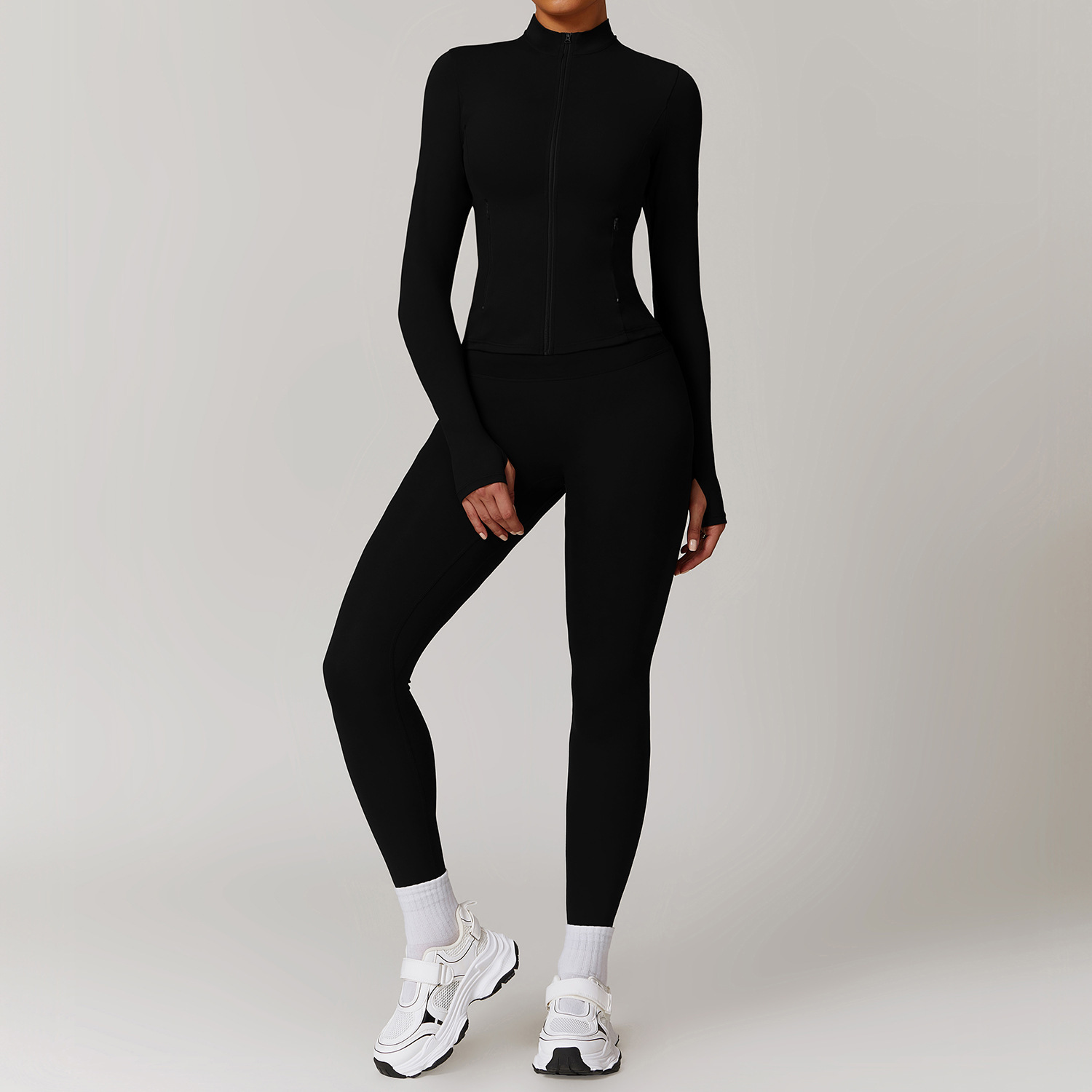 Autumn and Winter Quick-Drying Long-Sleeved Yoga Top for Outdoor Training Running Fitness Berunner