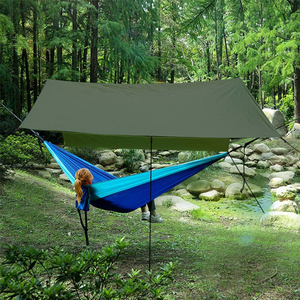 Camping Tactical Rain Fly <span class=keywords><strong>Hamaca</strong></span> Lona Fácil de llevar en Senderismo y Camping - Product Image 5