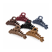 Pinces à cheveux en plastique en forme d'arête de poisson, pinces à cheveux extensibles pour queue de cheval, barrettes à nœud pour la baignade, accessoires pour cheveux pour femmes et filles