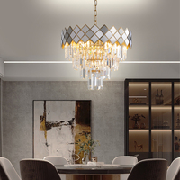 Lustre en aluminium de luxe Offre Spéciale, lustre moderne en cristal chromé argenté