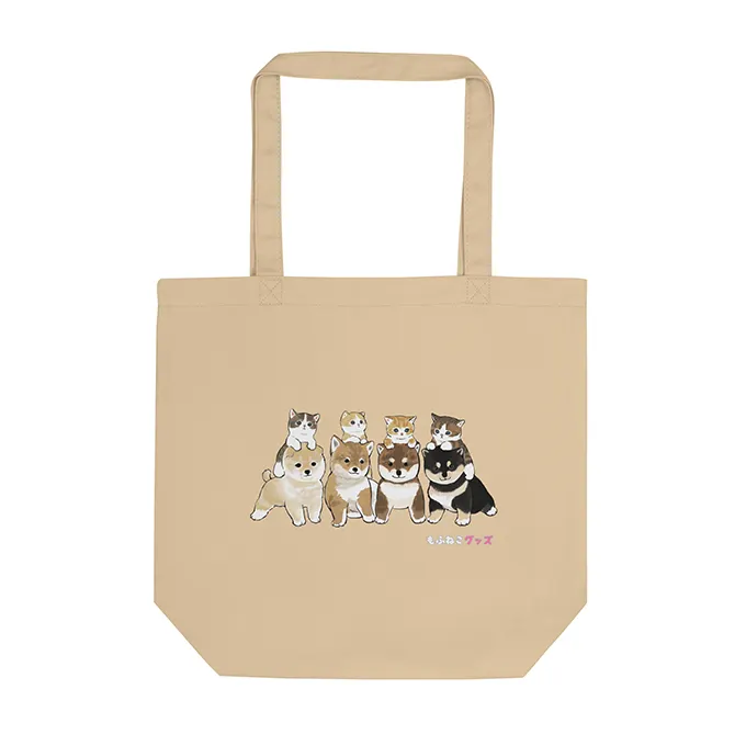 Japanese cat mascot wholesale designer custom printed ladies tote bags