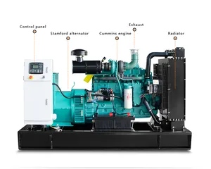 مولد كهربائي 20 كيلو وات مولد ديزل من النوع المفتوح 25kva مدعوم من الكمون