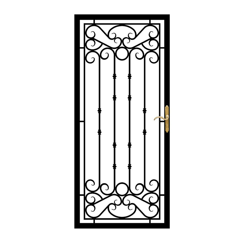 2020 sécurité conception de grille de porte en fer forgé porte de sécurité partout dans le monde OEM