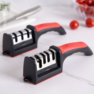 Outil d'affûtage de couteaux 4 en 1 pour couteaux de cuisine Aiguisoir de couteaux dentelé multifonctionnel Smart <span class=keywords><strong>Sharp</strong></span> 3 Stage Stone - Product Image 6