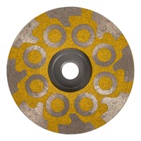 Disques diamantés de 4 pouces remplis de résine avec liant métallique, grains moyens/fins/grossiers pour outils de débavurage du granit