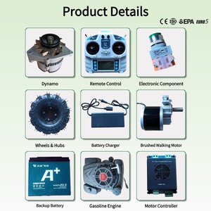 Venta Directa de Fábrica, Cortadora de Césped Inalámbrica con Ruedas a Bajo Precio, Compre en Línea, Cortadora de Césped con Control Remoto - Product Image 4