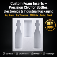Insert en mousse EVA moulé sur mesure, étanche, antichoc, résistant à l'eau, doublure de protection pour bouteilles, électronique, industriel, intérieur