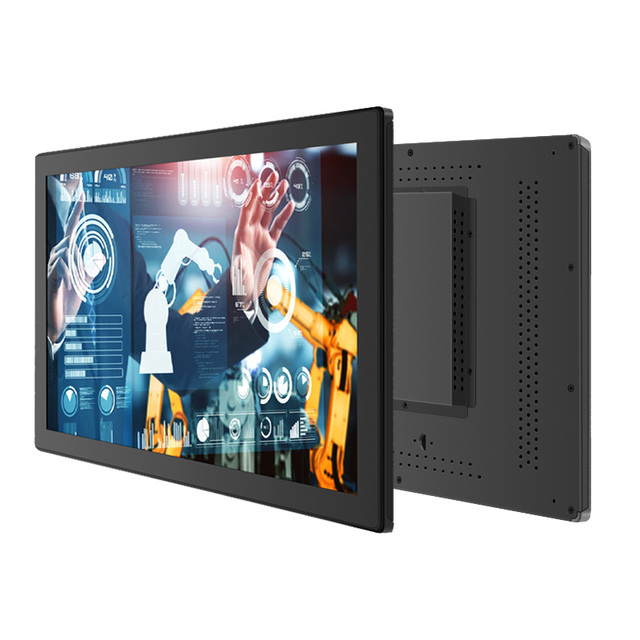 China Factory Price 4K 27 Inch 3840*2160P IPS Metal Industrial VESA Panel Wall Mount Touch Screen Monitor Lcd Display