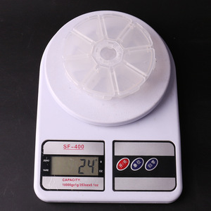 Round Plastic <b>Storage</b> <b>Box</b> 8 Compartments With <b>Lid</b> For Tools Desk Organizing <b>Small</b> Parts - Product Image 3