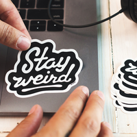 Etiquetas Adhesivas Personalizadas con Logotipo, Vinilo PVC, Letras Troqueladas para Promoción