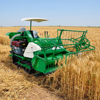 Moissonneuse-batteuse à grains Wubota Mini haute productivité pour la récolte du riz et du blé, mini-moissonneuses de riz