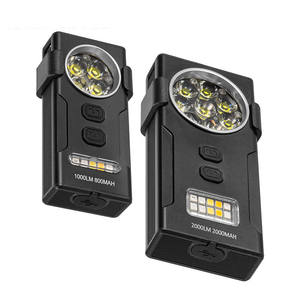 Imán fuerte portátil de alta potencia <span class=keywords><strong>recargable</strong></span> rojo azul advertencia Clip trasero Mini <span class=keywords><strong>linterna</strong></span> LED para trabajo al aire libre Herramienta de bolsillo EDC - Product Image 4