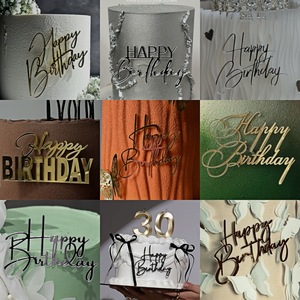 ปลั๊กอินตกแต่งเค้กอะคริลิค รูปน้ำผึ้งและน้ำตาลหวาน สำหรับวันเกิด ขนาด 1.3 มม. แบบเสียบด้านข้าง ป้ายอวยพรวันเกิดสำหรับตกแต่งหน้าเค้ก - Product Image 6