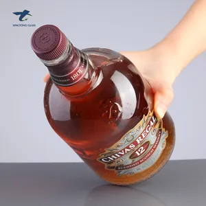 1000ml Factory Price Liquor Whisky Wholesale Glass Flask Bottles