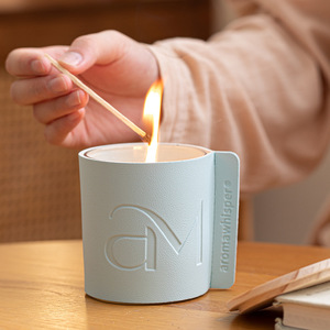 AIKUN Usine En Gros Soulagement Du Stress Bonne Odeur <span class=keywords><strong>Bougie</strong></span> Parfumée En Cire De Soja Naturelle <span class=keywords><strong>Bougie</strong></span> Parfumée pour Salon et Cadeau Souvenir - Product Image 3