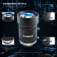 8mm 10MP 2/3 Inch C Mount Industrial FA Lens F2.4-F22 Manual Focus and Iris Lock for Machine Vision PMS-LFEHH-0824M(D)