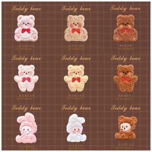 New Self Adhesive Embroidery Cute Cartoon Plush Bear Patch for Decoration - Product Image 3