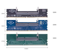 DDR3 DDR4 DDR5 ordinateur portable vers carte adaptateur de mémoire de bureau SO-DIMM vers PC DIMM carte connecteur carte mémoire clé mémoire adaptateur test