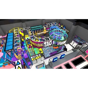 Pokiddo Custom 2500 Sqm Indoor Playground Complex Centro de entretenimiento familiar con Maze Tag Rope Course Trampoline Park - Product Image 4