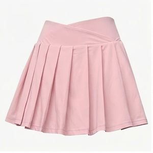 Service de fabrication sur mesure de jupes de golf sportives pour femmes, mini-jupes plissées taille haute, séchage rapide, en spandex, broderie, usine - Product Image 4