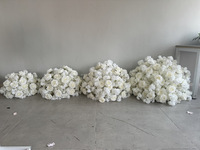 M98 Grande boule de fleur de luxe blanche 60CM 70CM Décoration de mariage Boule de rose artificielle blanche Décoration de centre de table fleur de cerisier