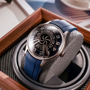 OBLVLO <span class=keywords><strong>nouveau</strong></span> Style <span class=keywords><strong>Star</strong></span> <span class=keywords><strong>Trek</strong></span> hommes montres automatiques Galaxy Super lumineux en caoutchouc mécanique montre-bracelet étanche horloge BLM-ZB - Product Image 1