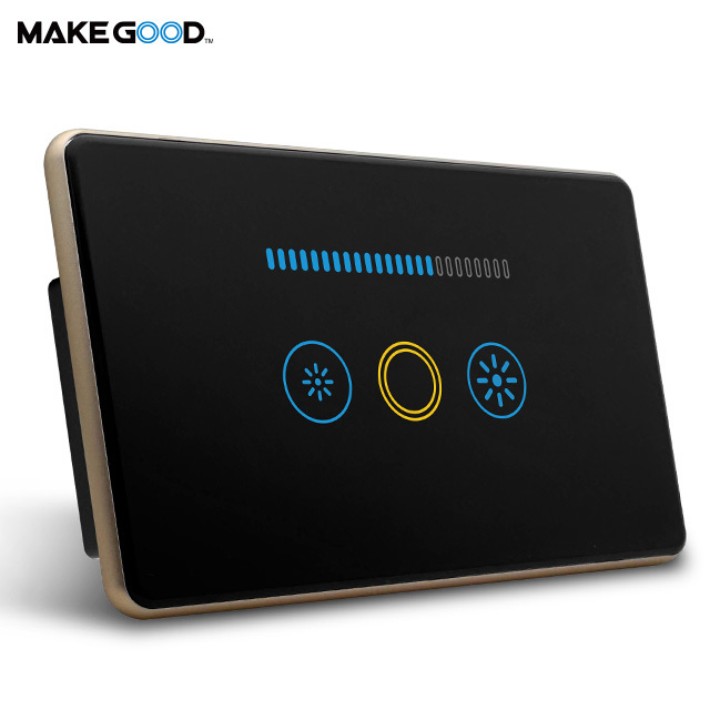 Makegood 2-5way Double MOS Trailing Edge Dimming 400W Smart Dimmer Switch Smart Home Product Wifi Smart Life Touch Wall Switch