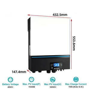 Convertisseur d'énergie solaire WiFi intelligent avec sortie monophasée ou triphasée pour système photovoltaïque - Product Image 1