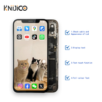 Layar OLED iphone X 11, tampilan lcd untuk iphone X XS Max kualitas OEM untuk iphone 5 6 7 8 10 11 Pro LCD