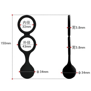 bolas de kegel <span class=keywords><strong>para</strong></span> hacer ejercicio <span class=keywords><strong>para</strong></span> <span class=keywords><strong>mujeres</strong></span>, <span class=keywords><strong>para</strong></span> apretar vaginal, entrenamiento con anillo de doble pene - Product Image 2
