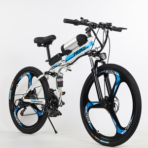 Vélo pliant à cadre en acier 7 vitesses avec porte-bagages arrière, batterie lithium double 48V 14 pouces, moteur de moyeu arrière sans balais <span class=keywords><strong>500Wh</strong></span> - Product Image 4