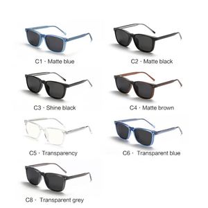 Gafas Ópticas Cuadradas de Moda 2025 con Logotipo Personalizado, Monturas con Clip Magnético Polarizado UV400 TR90 para Hombre y Mujer - Product Image 6