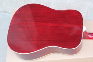 Flyoung Cherry Sunburst 41 Inch Acoustic Guitar Top Solid Classical Guitar <b>Stringed</b> <b>Instruments</b> - Product Image 6