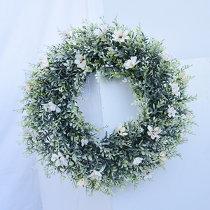 Couronnes de fleurs <span class=keywords><strong>d</strong></span>écoratives artificielles de 18 pouces et plantes <span class=keywords><strong>pour</strong></span> <span class=keywords><strong>porte</strong></span> <span class=keywords><strong>d</strong></span>'<span class=keywords><strong>entrée</strong></span> - Product Image 3